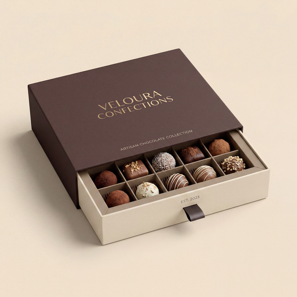 Chocolate Overlapping Lid Box