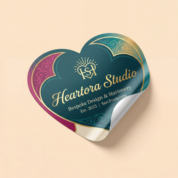 Custom Heart Stickers