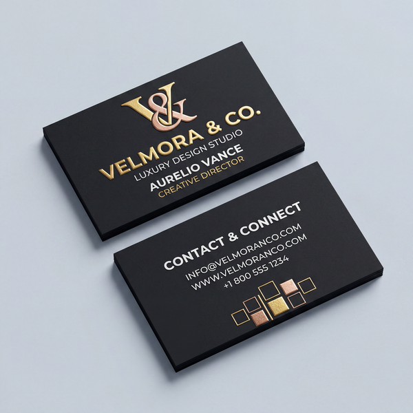 Custom Raised Foil Business Cards