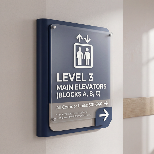 Custom Way Finding Sign