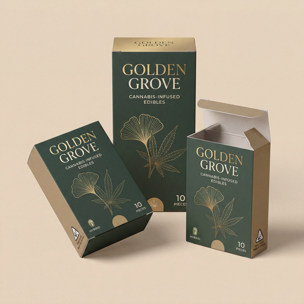 Custom marijuana edible packaging box