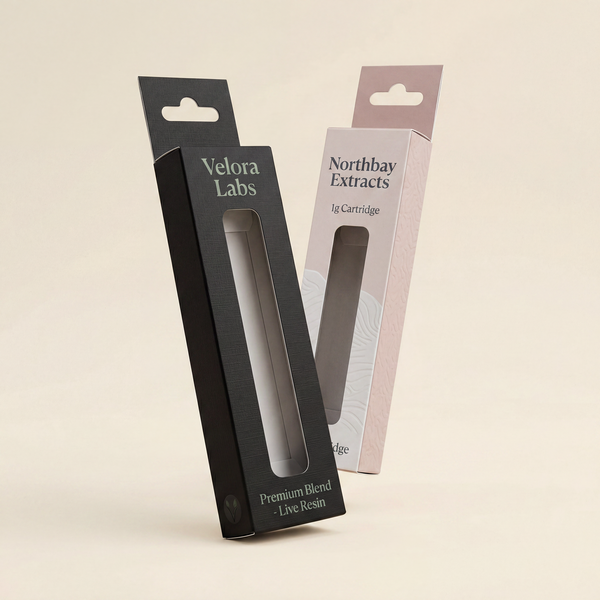 Vape product hanger box
